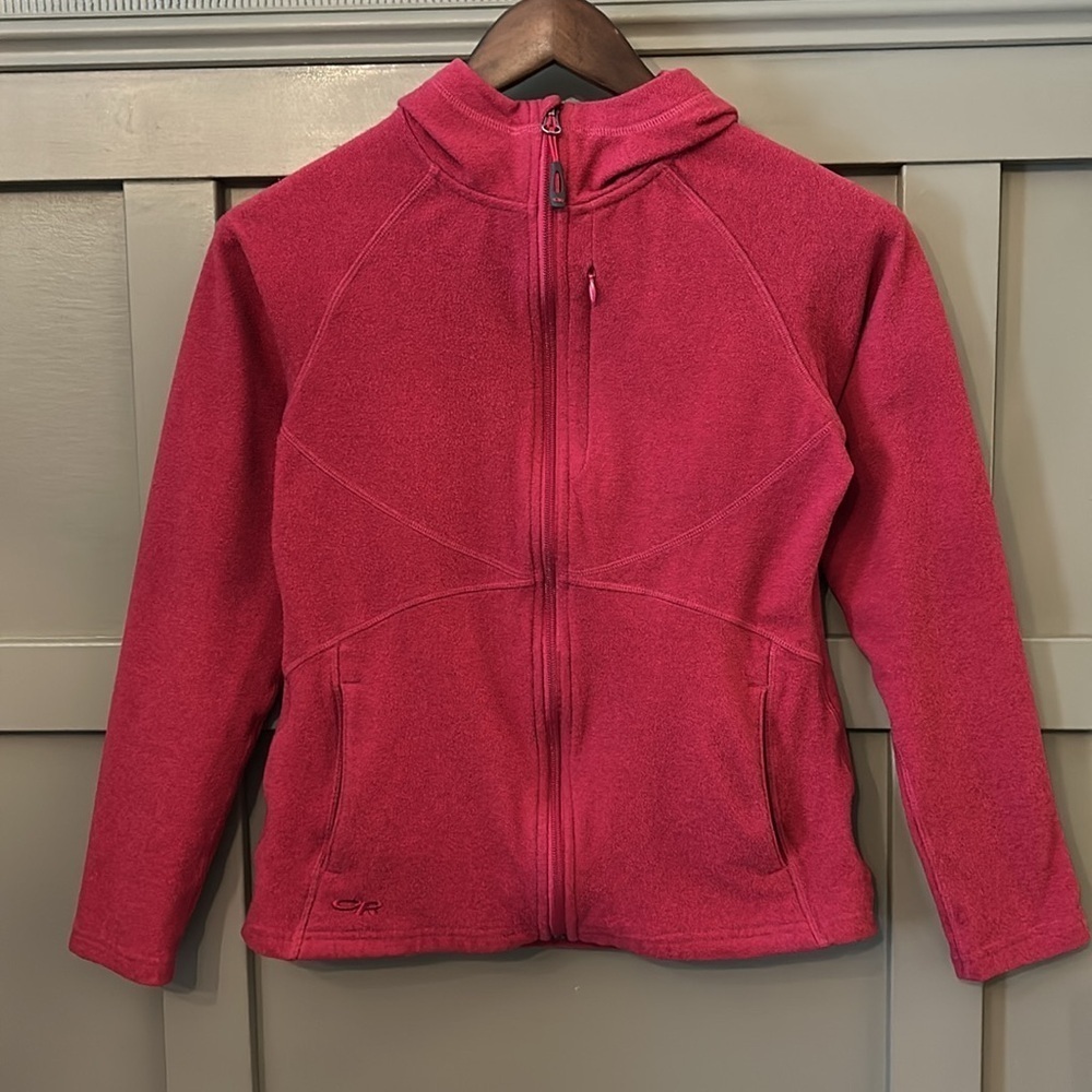 Outdoor Research Soleil Hoody Fleece Full Zip Pink Packable Size Small
